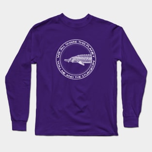 Sturgeon design - meaningful fish drawing Long Sleeve T-Shirt